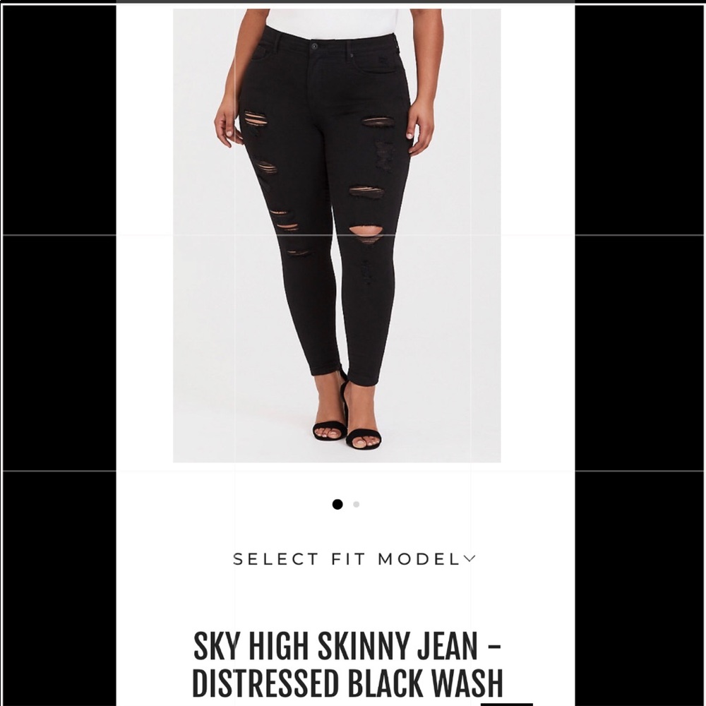 NEW TORRID DISTRESSED SKINNY JEANS 🔥🔥🔥